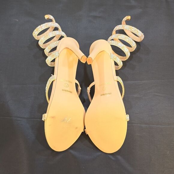 BRAND NEW GLAZE WOMEN’S RHINESTONE EMBELLISHMENTS SANDAL - Picture 11 of 15